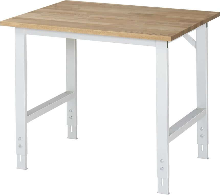 Arbeitstisch RAU, Tom - Buche-Platte B750xT800xH760-10 80mm Buche-Massiv-Platte
