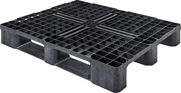 Kunststoff-Palette NEUTRAL, Kst.-Palette,durchbr. 1200x1000x165mm, 1250kg VE 5 Stück