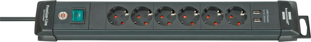 Steckdosenleiste BRENNENSTUHL, 6-fach H05VV-F3G1,5 3m Premium-Line USB Brennenstuhl