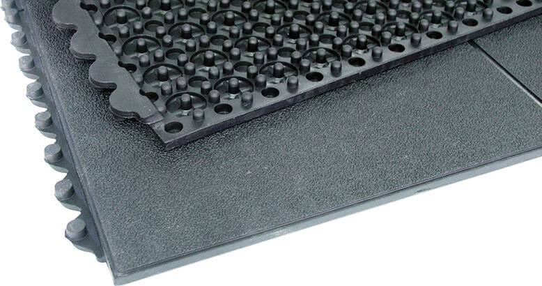 Arbeitsplatzmatte MILTEX, YOGA SOLID Basic schwarz B90xT90 cm