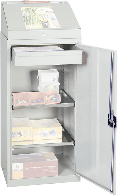 Materialschrank STUMPF, 2000 1210x500x500 grau / grau