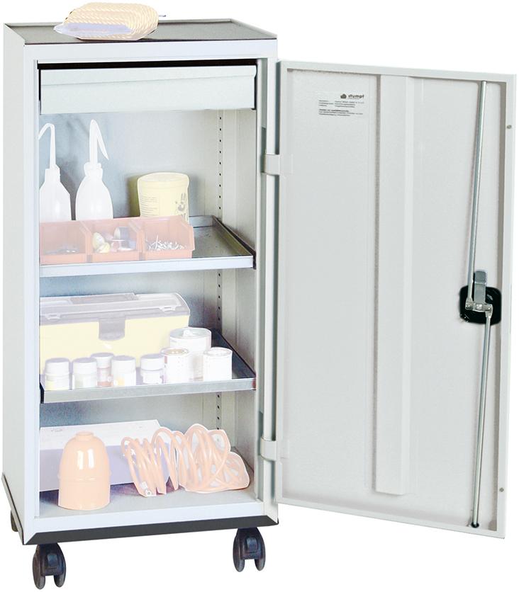 Werkzeugschrank STUMPF, S2000 RAL 7035/7035 1 Schublade 2 Wannenböden