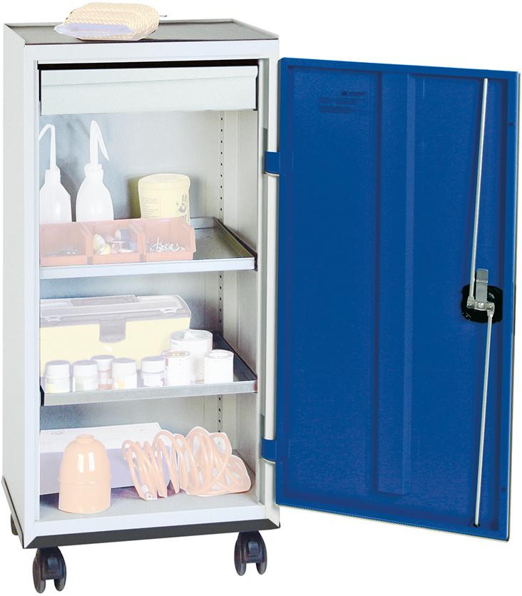 Werkzeugschrank STUMPF, S2000 RAL 7035/5010 1 Schublade 2 Wannenböden