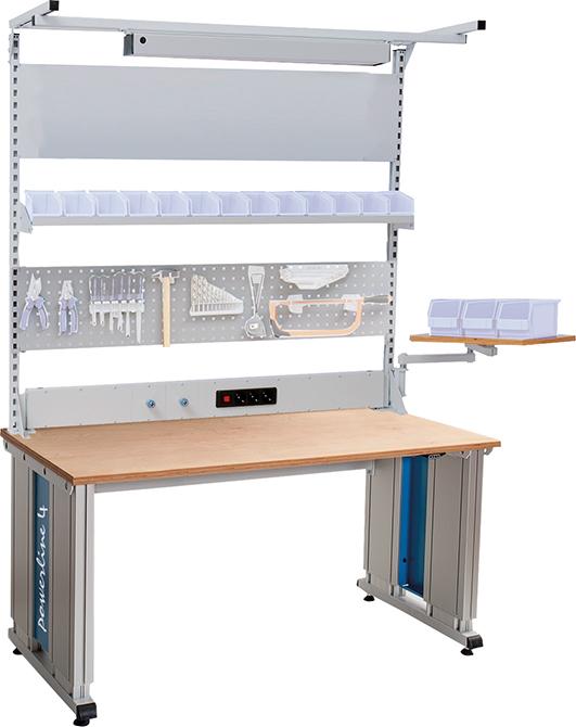 BEDRUNKA + HIRTH, powerline 4 mit Mulit-Wand-Aufbau 2000 x 900 x 745 - 1195mm