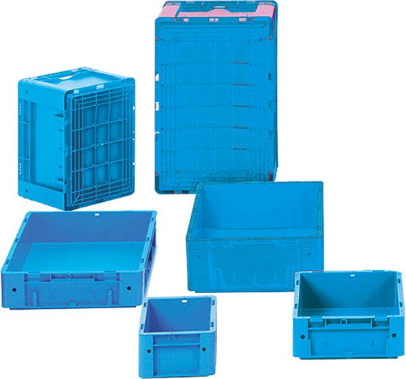 Transport-Stapelkasten LA-KA-PE, B600xT400xH175 mm blau Auflast 700kg ohne Griffloch LA-KA-PE