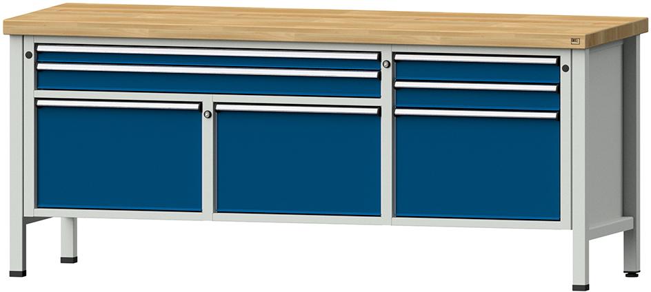 Kombiwerkbank ANKE, 2000 mm 50mm Mod. 281 V RAL 7035/5010
