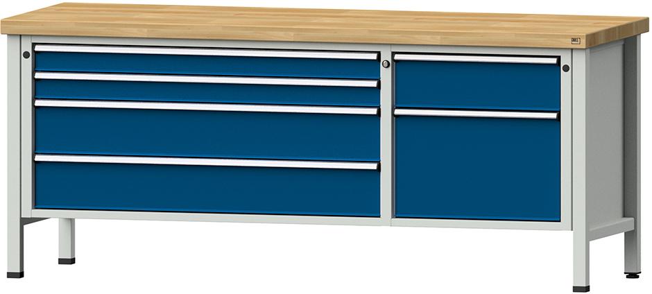 Kombiwerkbank ANKE, 2000 mm 50mm Mod. 286 V RAL 7035/5010