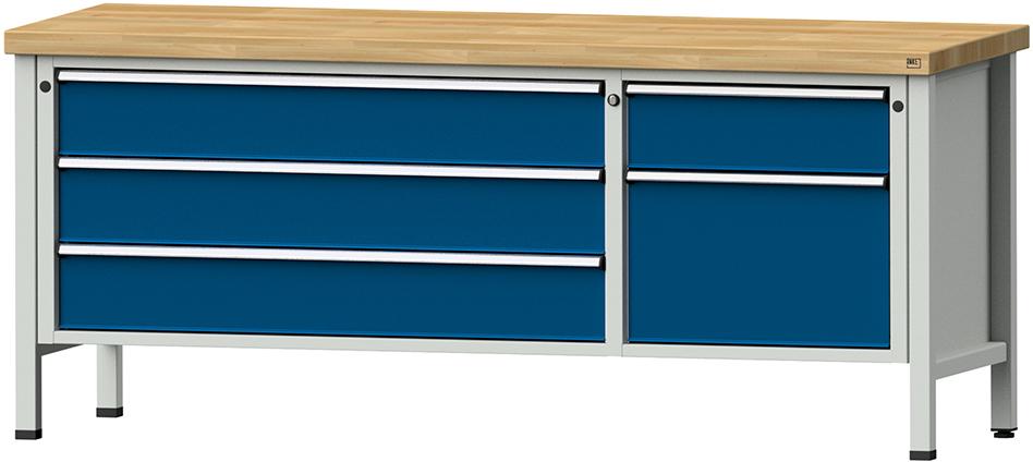 Kombiwerkbank ANKE, 2000 mm 50mm Mod. 287 V RAL 7035/5010
