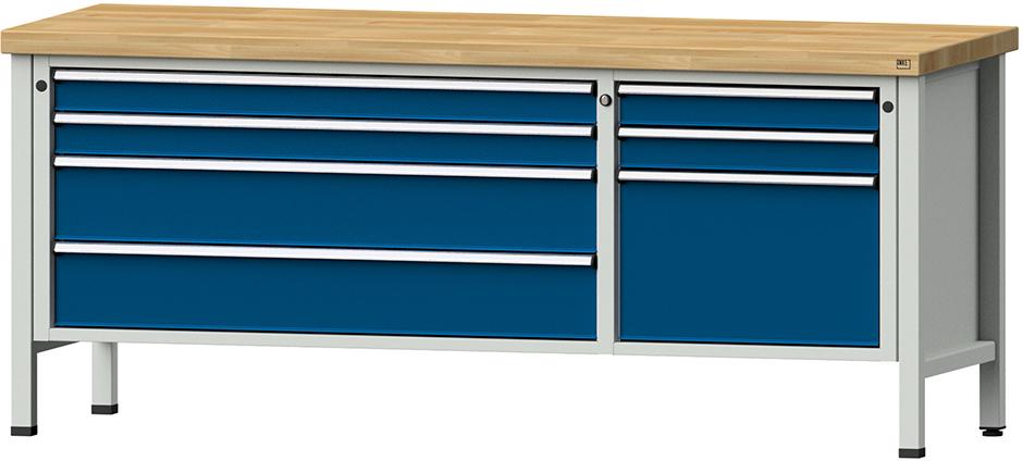 Kombiwerkbank ANKE, 2000 mm 50mm Mod. 288 V RAL 7035/5010