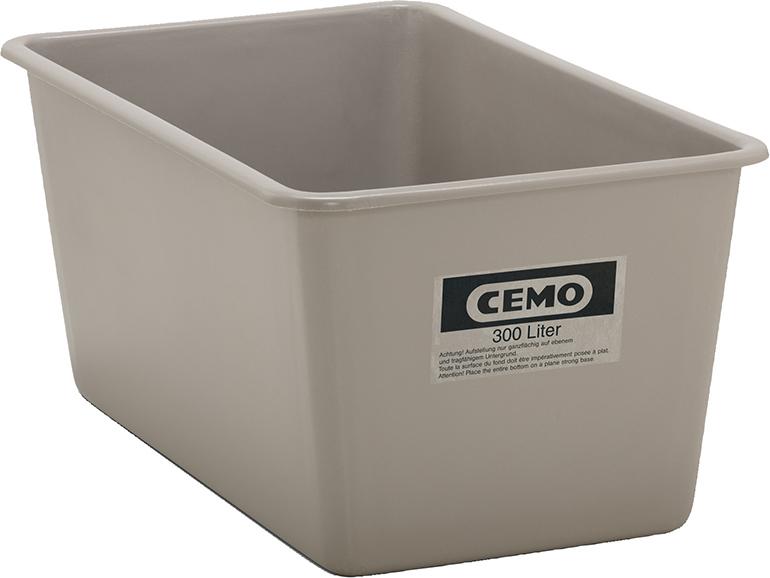 Rechteckbehälter CEMO, 300 Liter grau