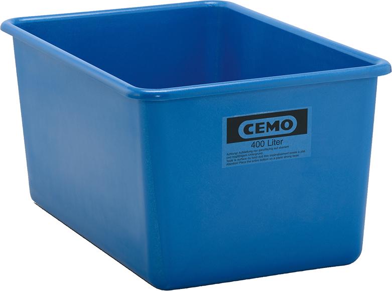 Rechteckbehälter CEMO, 400 Liter blau