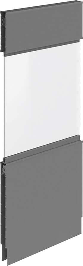 Akustikglaswandelemente, mit Fenster OTTO KIND, Anbaufeld, Breite 1000 mm
