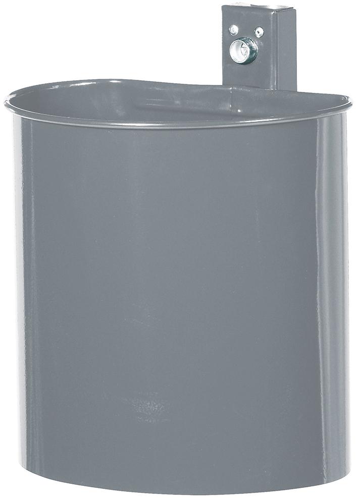 Abfallbehälter NEUTRAL, 20L inkl. Wandbef. grau.
