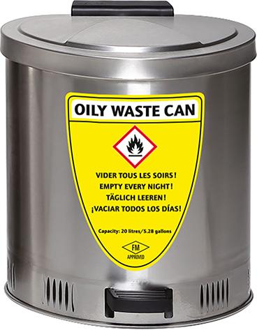 Sammelbehälter ASECOS, 20 l,Edelstahl