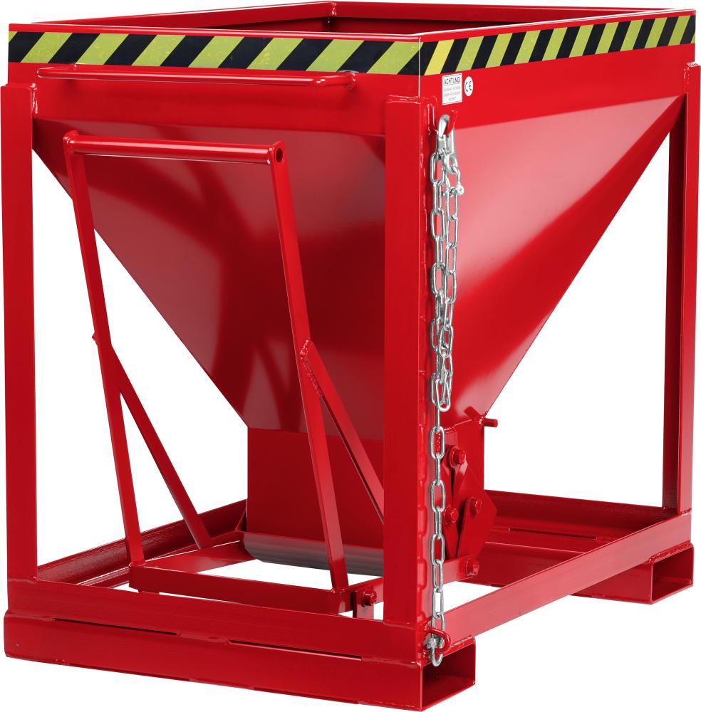 Silowagen NEUTRAL, Typ RSL-600 780x1200x1030 mm Volumen 0,6 m³Korn 3mm RAL 3000 feuerrot