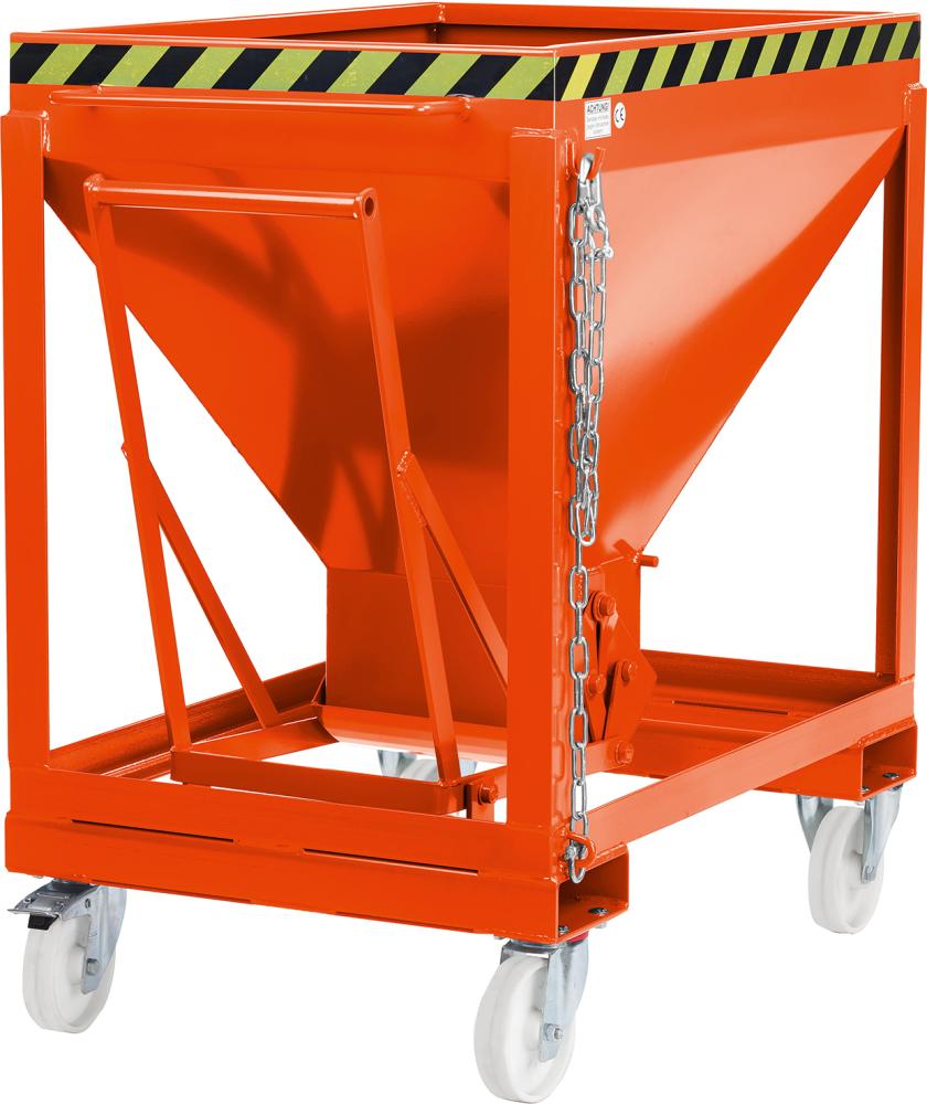 Silowagen NEUTRAL, Typ RSLF-375 780x1200x1030 mm Volumen 0,37 m³Korn 3mm RAL 2004 reinorange
