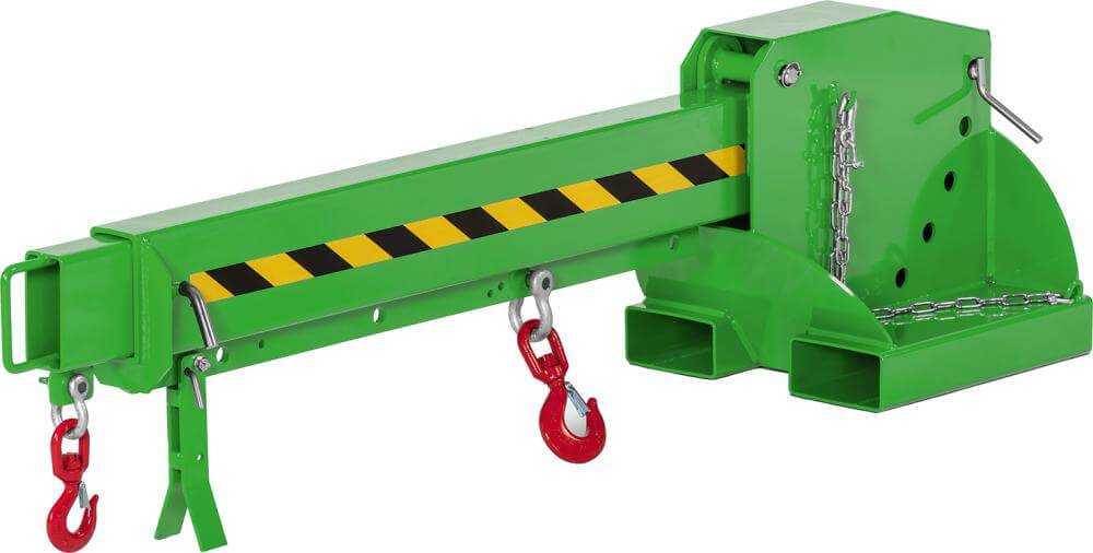 Kranarm NEUTRAL, Typ RKT-3 6-fach ausziehb.3000kg 5-fach verst. 2260-3760 RAL 6018 gelbgrün