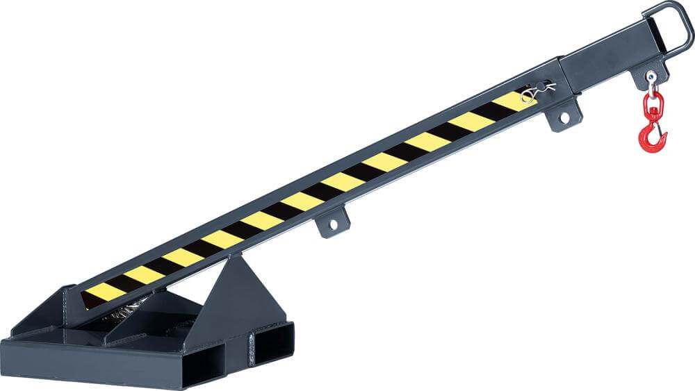 Lastarm NEUTRAL, Typ RLH-T 1 5-fach ausziehb.1000kg 25° Neigung max. 2370mm RAL 7016 anthrazitgrau