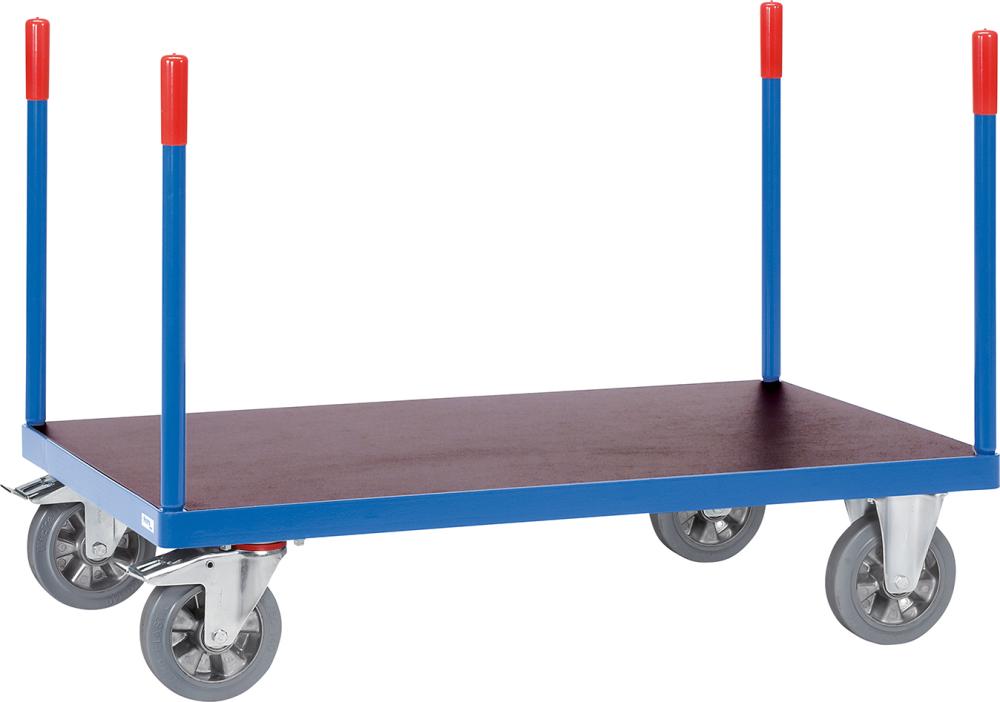 Rungenwagen FETRA, 1200 kg m. wasserfester PlattformLadefläche 2000 x 800 mm RAL 5007