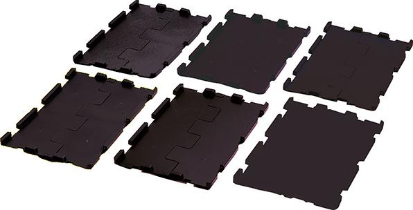 Klappdeckel LA-KA-PE, schwarz f.Transport-Stapelkasten B300xT200 mm VE 4 Stk. LA-KA-PE