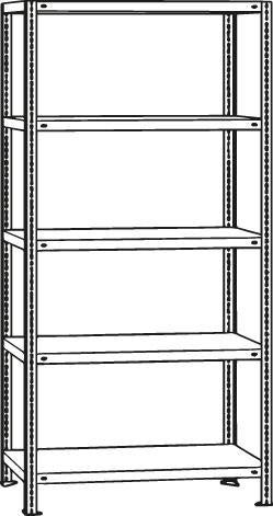 Schraubregal SCHULTE, GR 70 kg 3000x1000x600mm 7Böd verzSCHULTE Lagertechnik
