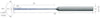 Micro drill MIKRON, solid carbide, 50 × A11, titanium, with integrated cooling