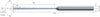 Micro drill VHM, 50 × A11, titanium, with integrated cooling
