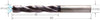 Hochleistungsbohrer PREMUS, VHM HA Schaft 5 × A11 Innenkühlung 4 Führungsfasen