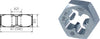 Hexagon Die HSS Metric