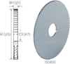 Circular saw blade solid carbide fine-toothed 80X3,0X22