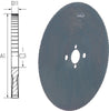 Kreissägeblatt HSS mittelverzahnt BW Zahnteilung 5 275X2,5X40