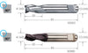 Mini-mill HSS-Co short sharp-edged TiAlN