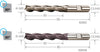 Extra-long sharp-edged HSS-Co slot drill TiAlN