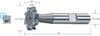 Schlitzfräser HSS-Co für Scheibenfedern 10,50X3,0