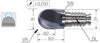 Vollradiusfräser HAIMER, Duo Lock, Basic, 0,75 × A1