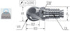 Vollradiusfräser HAIMER, Duo Lock, Power, 0,75 × A1
