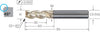 Solid Carbide End Mill Safe-Lock Shank, aluminum-coated
