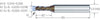 Small milling cutter solid carbide CrazyMill Cool, P&S, toric, short, exedur SNP