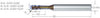 Kleinstfräser VHM MIKRON, CrazyMill Cool, P&S, torisch, lang exedur SNP