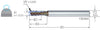 Vollradiusfräser MIKRON, VHM, CrazyMill Cool Vollradius, 3,5 × A1, eXedur SNP