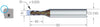 Kleinstfräser VHM MIKRON, CrazyMill Cool, torisch, Typ A-2 × A1, eXedur SNP