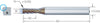 Kleinstfräser VHM MIKRON, CrazyMill Cool, torisch, Typ M-3 × A1, eXedur SNP