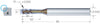 Kleinstfräser VHM MIKRON, CrazyMill Cool, torisch, Typ C-5 × A1, eXedur SNP