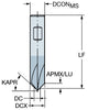 CoroMill® Dura solid carbide end mill for chamfer milling SANDVIK, 1C050-0150-060-XB   1620