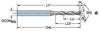 CoroDrill® 862-GM Vollhartmetall-Mikrobohrer SANDVIK, 862.1-2200-110A0-GM X1DU