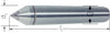 Feste Zentrierspitze PRETEC, mit Hartmetalleinsatz