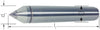 Feste Zentrierspitze PRETEC, mit Hartmetalleinsatz