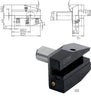 Werkzeughalter PRETEC, DIN 69880 Vierkant-Queraufnahme, Radial Überkopf links lang Form B8