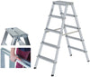 Alu-Stehleiter MUNK,  ML 2x3 Stufen Gesamthöhe 0,69 m Arbeitshöhe bis 2,25 m