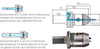 Werkzeughalter DIN 69880 Kurzbohrfutter mit innerer Kühlmittelzuführung
